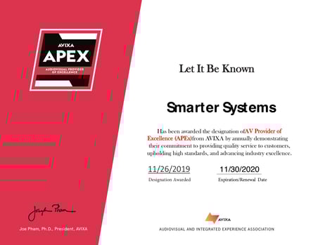 2020- APEx-Certificate-Smarter Systems